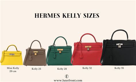 hermes kelly bag size.